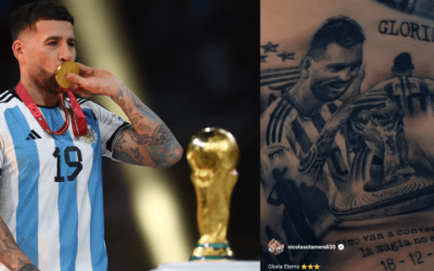 El tatuaje de Otamendi que emocionó a Messi