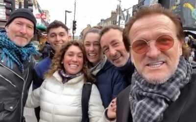 Una familia argentina se cruzó a Bono en Londres