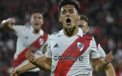 Pablo Solari le dio el triunfo a River y se emocionó al recordar a su abuela