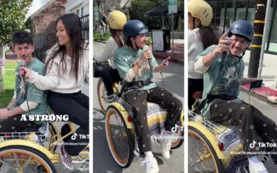 Un argentino en Los Ángeles se hizo viral con una particular versión de «Muchachos»