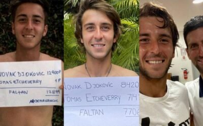 Tomás Etcheverry enfrentará a su ídolo Novak Djokovic en Roma