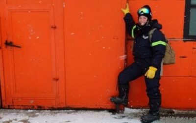 Claribel Torres, la primera operadora de terminal aérea en la Base Marambio
