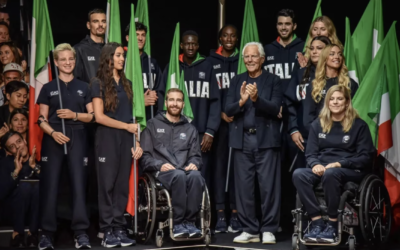 Atletas paralímpicos desfilaron para la Giorgio Armani