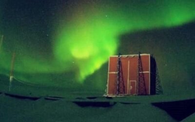 Sorprendente: una aurora austral tiñó de verde el cielo de la Antártida