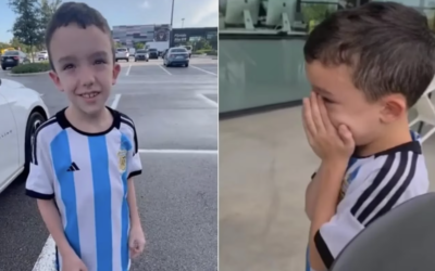 Un niño bajo tratamiento médico visitó a Messi en Miami: «Uso la misma inyección y me pincho como él»