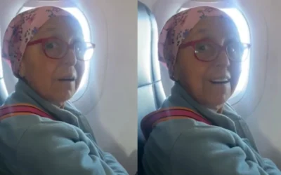 Los pasajeros de un avión ovacionaron a una mujer por haber vencido al cáncer