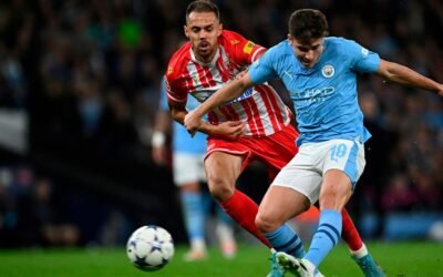 Julián Álvarez brilló con un doblete en la victoria del Manchester City