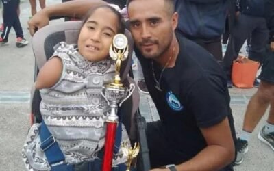 Luz Milagros Inalaf, la niña que sufre Meromelia transversa y competirá en New Balance Comodoro