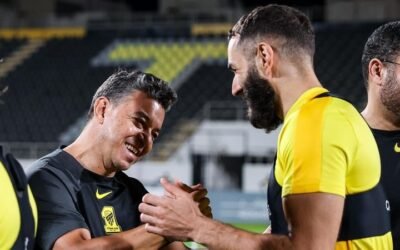 Gallardo dirigió su primer entrenamiento en el Al Ittihad