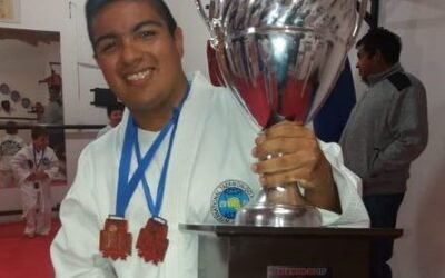 Despertó con una canción de Los Nocheros y ahora es un taekwondista destacado