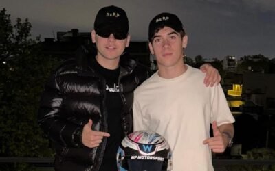 Colapinto y Bizarrap, y un casco para soñar a lo grande en Fórmula 2