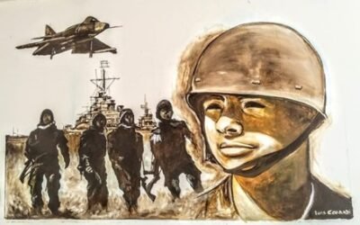 La historia detrás del mural al soldado de Malvinas