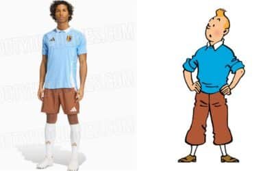 La Selección de Bélgica estrenó una camiseta en homenaje a “Tintín”