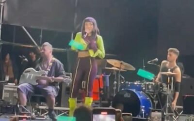 Luego de suspender su show por lluvia, María Becerra brindó un concierto acústico en Italia