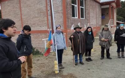 Es tendencia: en varias escuelas del sur izan la bandera mapuche