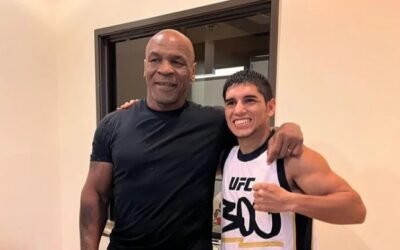 Mike Tyson visitó a un campeón argentino en pleno entrenamiento