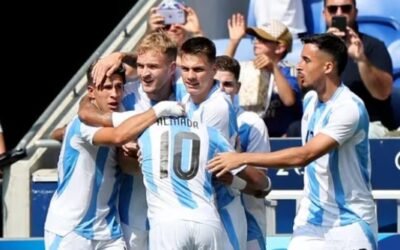 París 2024: la Selección Sub 23 de fútbol se recuperó ante Irak y sueña