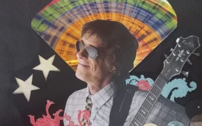 El arte itinerante del collage con Maradona, Charly y Spinetta a la cabeza