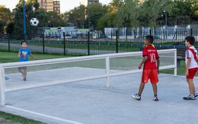 Las canchas de Fútbol Tenis copan las plazas de Ezeiza