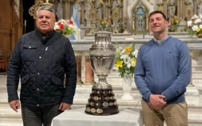 Promesa cumplida: “Chiqui” Tapia llevó la Copa América a Luján