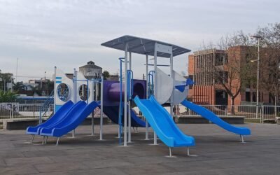 Las plazas de Ezeiza, inspiradas en el aeropuerto