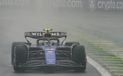 Colapinto chocó bajo la lluvia en Interlagos y los hinchas argentinos fueron el gran atractivo