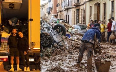 Un futbolista colombiano realizó una acción solidaria para los damnificados por DANA en Valencia