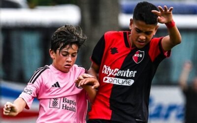 Thiago Messi jugó contra Newell’s en Rosario