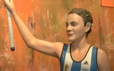 Luciana Aymar ya tiene su escultura en Rosario