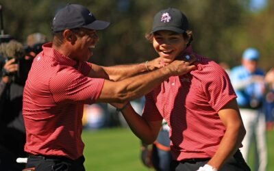 Charlie, el hijo de Tiger Woods, y un increíble hoyo en uno