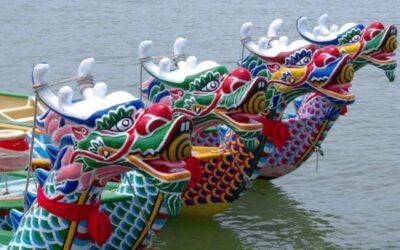 Se realiza una nueva edición de la carrera de botes dragón en Buenos Aires