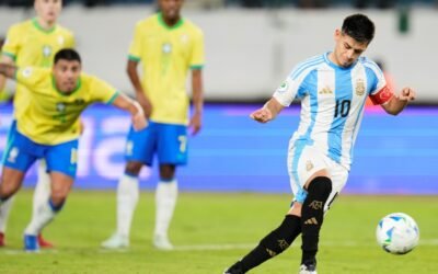 Argentina empató con Brasil en un partido vibrante