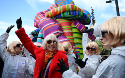 La genial Marta Minujín presentará dos esculturas inflables