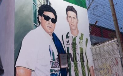 Maradona y “Garrafa” Sánchez, eternizados en un mural