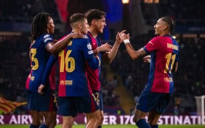 Grandes triunfos de PSG y Barcelona en la Champions League
