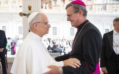 El Papa León XIV y Jorge García Cuerva, juntos en la Audiencia General en la Plaza San Pedro