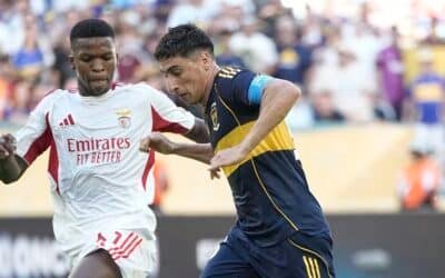 Boca debutó en el Mundial de Clubes empatando con Benfica en un partidazo