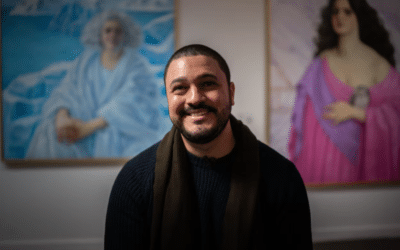 Estuvo ciego, sobrevivió a un terremoto y se transformó en pintor autodidacta