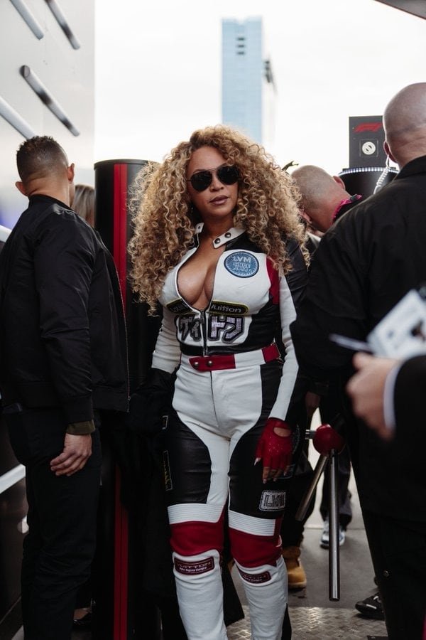Beyoncé también dijo presente en Vegas (@F1)