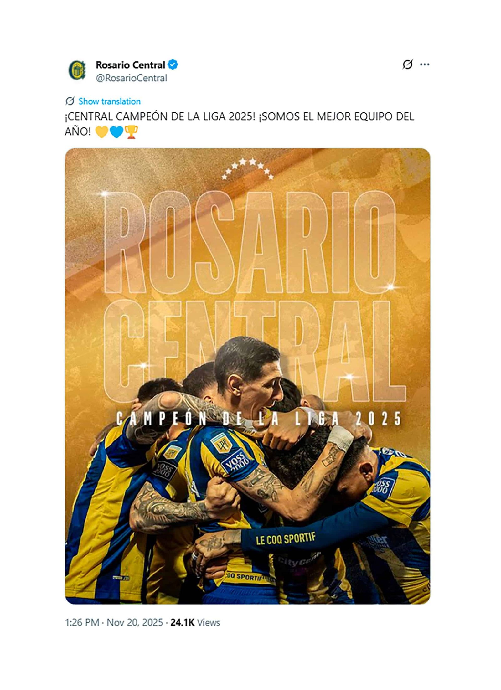 Central campeón Liga 2025