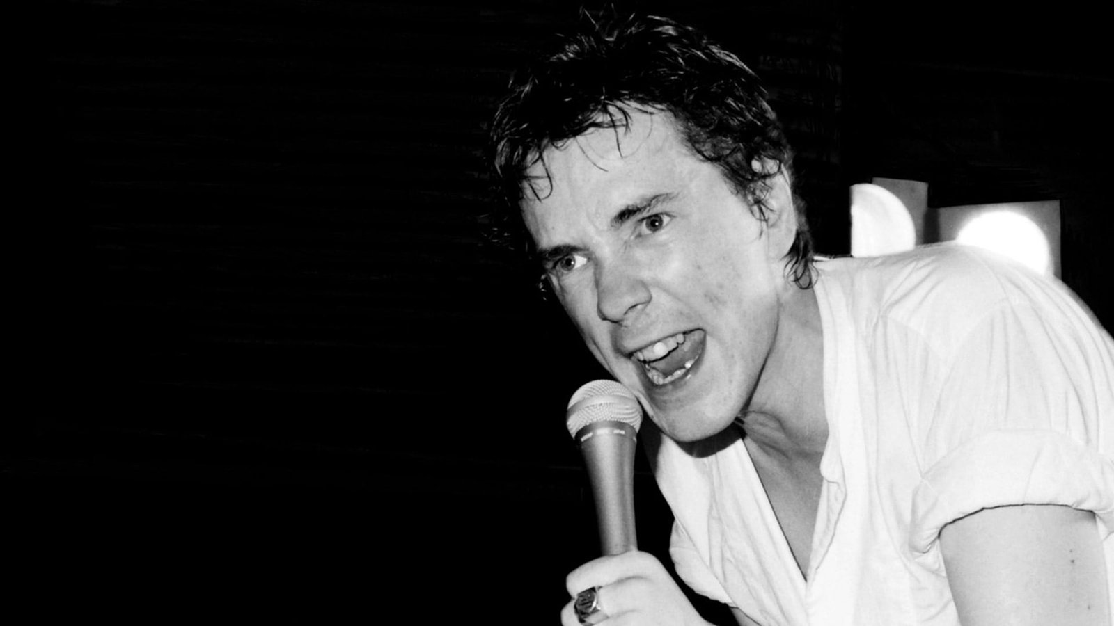 John Lydon en la primera época de PIL (Crédito: Maureen Baker)