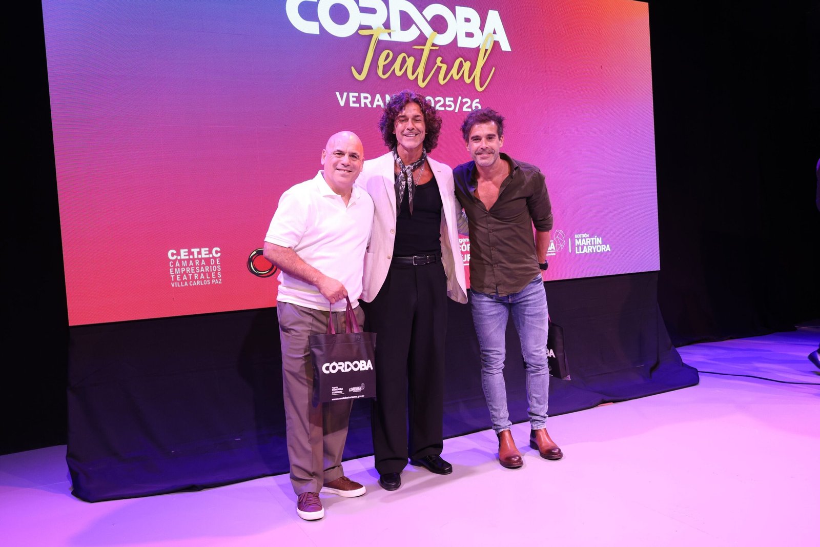 El Bicho Gómez, Mariano Martínez y Nicolás Cabré estarán al frente de Ni media palabra  (RS Fotos)