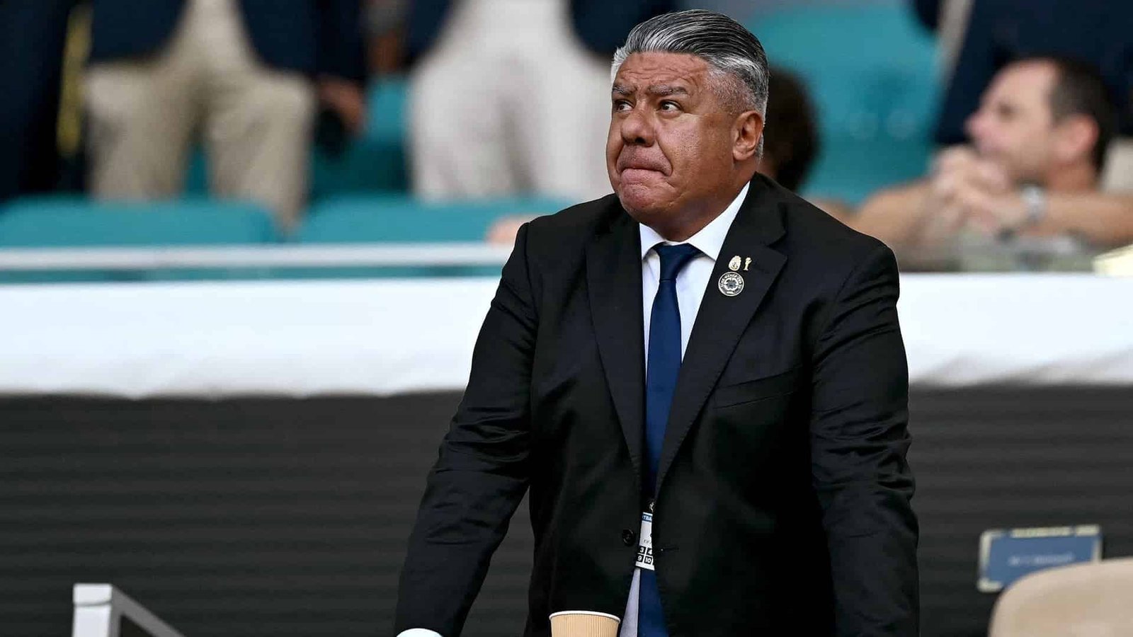 Claudio Tapia completará el mandato como representante de Conmebol en el Consejo de FIFA (Foto: Patricia de Melo Moreira / AFP)