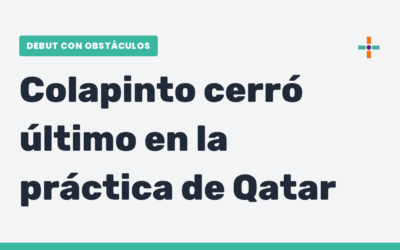 Colapinto sufrió pero completó su debut en Qatar