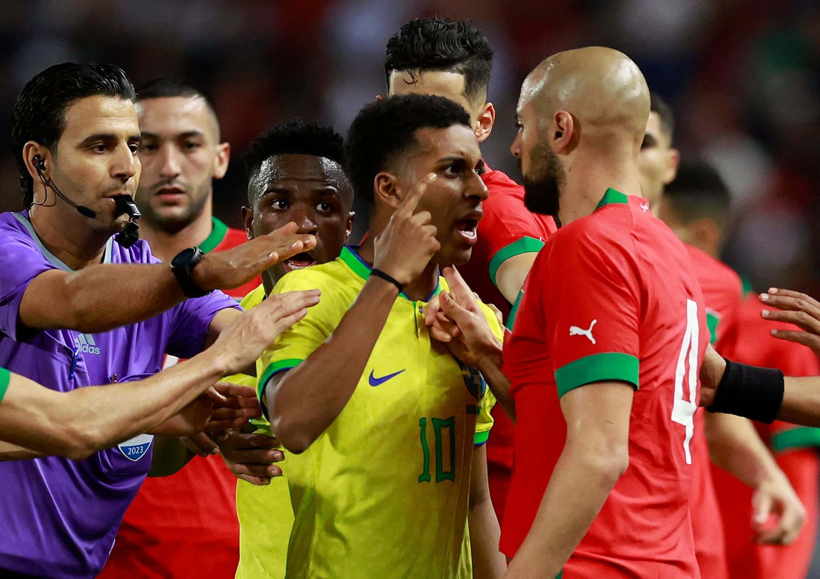 Brasil y Marruecos, protagonistas de uno de los mejores duelos de la fase de grupos del Mundial (REUTERS/Juan Medina)